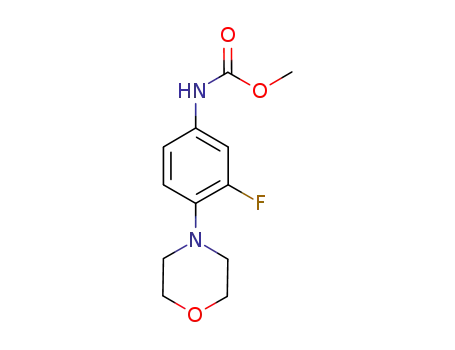 Molecular Structure of 212325-40-1 (methyl-(3-fluoro-4-morpholinophenyl)carbamate)