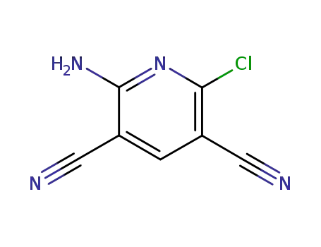 Molecular Structure of 51768-01-5 (2-AMINO-6-CHLORO-3,5-DICYANOPYRIDINE)