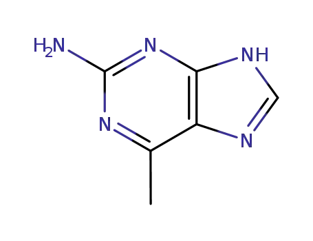 Molecular Structure of 1681-10-3 (6-methyl-1H-purin-2-amine)