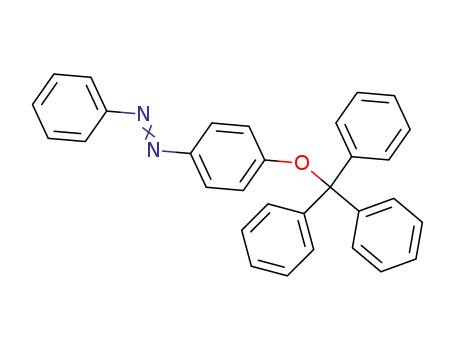 Molecular Structure of 137720-96-8 (Diazene, phenyl[4-(triphenylmethoxy)phenyl]-)