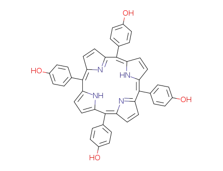 Molecular Structure of 51094-17-8 (5,10,15,20-TETRAKIS(4-HYDROXYPHENYL)-21H,23H-PORPHINE)