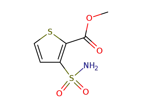 Molecular Structure of 59337-93-8 (Methyl 3-aminosulfonylthiophene-2-carboxylate)