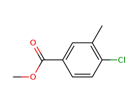 Molecular Structure of 91367-05-4 (METHYL 4-CHLORO-3-METHYLBENZOATE)