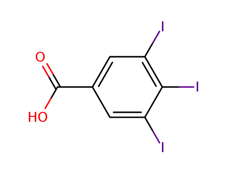Molecular Structure of 2338-20-7 (3,4,5-Triiodobenzoic acid)