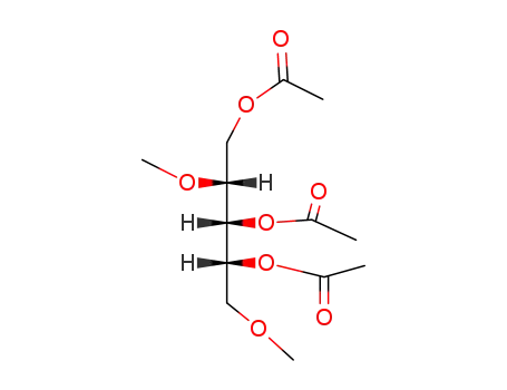 Molecular Structure of 100758-68-7 (1,3,4-tri-O-acetyl-2,5-di-O-methyl-D-arabinitol)