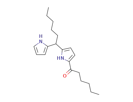 Molecular Structure of 749923-26-0 (1-Hexanone, 1-[5-[1-(1H-pyrrol-2-yl)hexyl]-1H-pyrrol-2-yl]-)