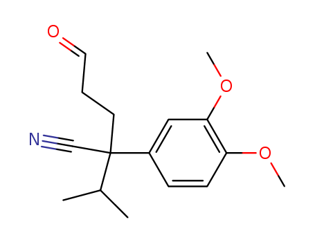 Benzeneacetonitrile,3,4-dimethoxy-a-(1-methylethyl)-a-(3-oxopropyl)-