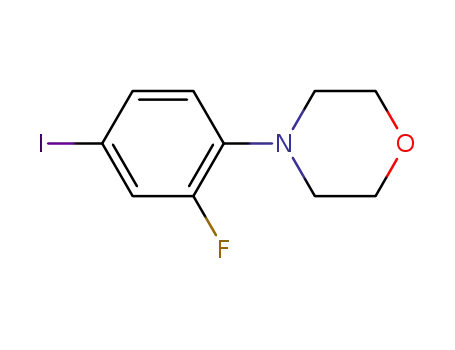 Molecular Structure of 1250999-09-7 (4-(2-fluoro-4-iodophenyl)morpholine)