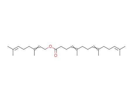4,8,12-Tetradecatrienoicacid, 5,9,13-trimethyl-, 3,7-dimethyl-2,6-octadien-1-yl ester