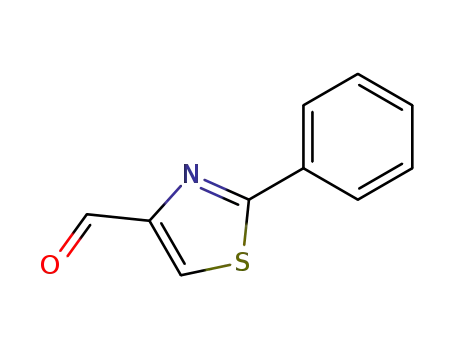 Molecular Structure of 20949-81-9 (2-PHENYL-1,3-THIAZOLE-4-CARBALDEHYDE)