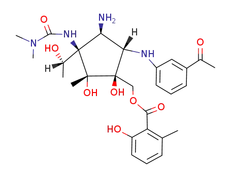 Molecular Structure of 23668-11-3 (Pactamycin)