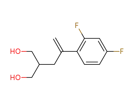 Molecular Structure of 165115-73-1 (1,3-PROPANEDIOL, 2-[2-(2,4-DIFLUOROPHENYL)-2-PROPEN-1-YL]-)