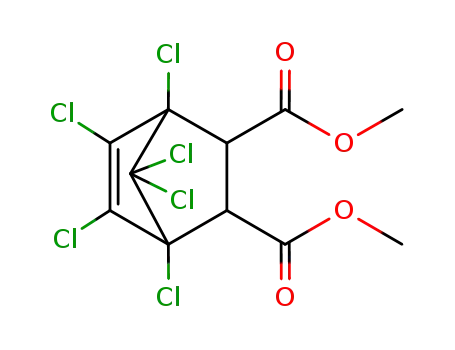 Molecular Structure of 1773-89-3 (dimethyl 1,4,5,6,7,7-hexachlorobicyclo[2.2.1]hept-5-ene-2,3-dicarboxylate)