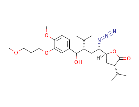 2(3H)-Furanone, 5-[(1S,3S)-1-azido-3-[hydroxyl[4-methoxy-3-(3-methoxypropoxy)phenyl]methyl]-4-methylpentyl]dihydro-3-(1-methylethyl)-, (3S,5S)-