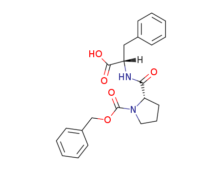 17350-17-3,Z-PRO-PHE-OH,1-Pyrrolidinecarboxylicacid, 2-[(a-carboxyphenethyl)carbamoyl]-,1-benzyl ester (7CI);1-Pyrrolidinecarboxylic acid, 2-[(a-carboxyphenethyl)carbamoyl]-,1-benzyl ester, stereoisomer (8CI);1-Pyrrolidinecarboxylic acid, 2-[(a-carboxyphenethyl)carbamoyl]-,benzyl ester (6CI);L-Phenylalanine, N-[1-[(phenylmethoxy)carbonyl]-L-prolyl]-;Benzyloxycarbonyl-L-prolyl-L-phenylalanine;N-(Benzyloxycarbonyl)-L-prolyl-L-phenylalanine;N-Carbobenzoxy-L-prolyl-L-phenylalanine;NSC 334179;