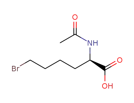 Molecular Structure of 849758-49-2 (N-acetyl-D-2-amino-6-bromohexanoic acid)