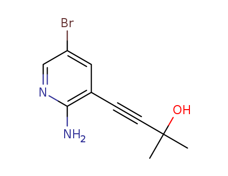 4-(2-amino-5-bromo-pyridin-3-yl)-2-methyl-but-3-yn-2-o