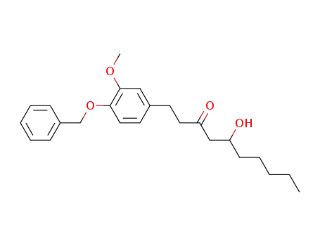 1-(4-benzyloxy-3-methoxyphenyl)-5-hydroxydecan-3-one