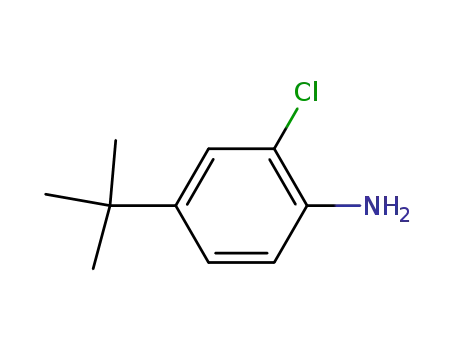 Molecular Structure of 42265-67-8 (4-(TERT-BUTYL)-2-CHLOROANILINE)