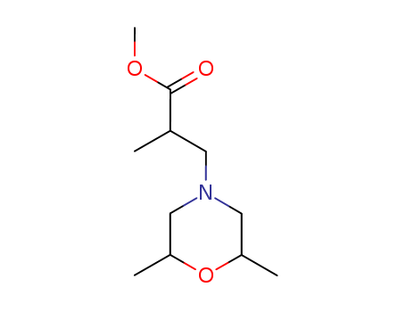 23573-99-1,methyl alpha,2,6-trimethyl-4-morpholinepropionate,4-Morpholinepropionicacid, a,2,6-trimethyl-, methyl ester(8CI); NSC 163369