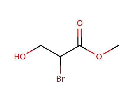 Molecular Structure of 7691-28-3 ((S)-methyl-2-bromo-3-hydroxypropanoate)