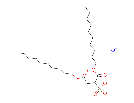 Molecular Structure of 23524-64-3 (sodium 1,4-didecyl sulphonatosuccinate)
