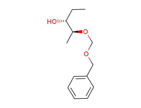 Molecular Structure of 171228-61-8 (3-Pentanol, 2-[(phenylmethoxy)methoxy]-, (2S,3R)-)