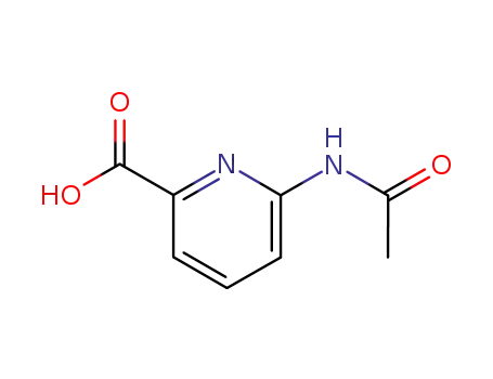 Molecular Structure of 26893-72-1 (6-Acetamidopicolinic acid, 6-(Acetylamino)pyridine-2-carboxylic acid)
