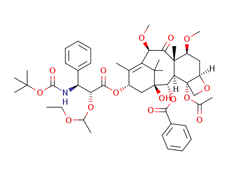 Molecular Structure of 1357159-78-4 (2’-(1-ethoxyethyl)cabazitaxel)