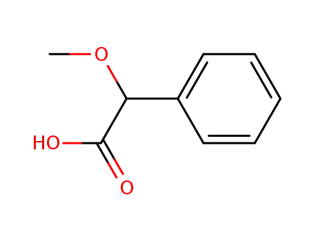 Molecular Structure of 1701-77-5 (methoxy(phenyl)acetic acid)