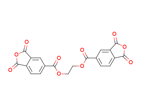 1732-96-3,ETHYLENE GLYCOL BIS(4-TRIMELLITATE ANHYDRIDE),1,2,4-Benzenetricarboxylicacid, 1,2-anhydride, ethylene ester (7CI);1,2,4-Benzenetricarboxylic acid,cyclic 1,2-anhydride, ethylene ester (8CI);5-Isobenzofurancarboxylic acid,1,3-dihydro-1,3-dioxo-, 1,2-ethanediyl ester (9CI);4,4'-Ethylene dimellitatedianhydride;Ethylene bis(trimellitate) dianhydride;Ethylene glycol bis(anhydrotrimellitate);Ethylene glycol bis(trimellitic anhydride);Ethylene glycol, diester with1,2,4-benzenetricarboxylic acid cyclic 1,2-anhydride;Rikacid TMEG;RikacidTMEG 100;Rikacid TMEG 1000;Rikacid TMEG 200;Rikacid TMEG 500;RikacidTMEG-S;Rikaresin TMEG;TMEG 100;TMEG 200;Trimellitic anhydride-ethyleneglycol ester (2:1);