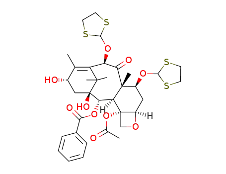 Molecular Structure of 1432613-36-9 (7,10-di-O-1,3-dithian-2-yl-10-DAB)