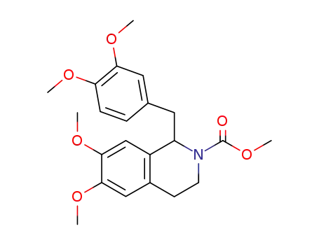 Molecular Structure of 148679-67-8 (6,7-dimethoxy-1-(3,4-dimethoxybenzyl)-N-methoxycarbonyl-1,2,3,4-tetrahydroisoquinoline)