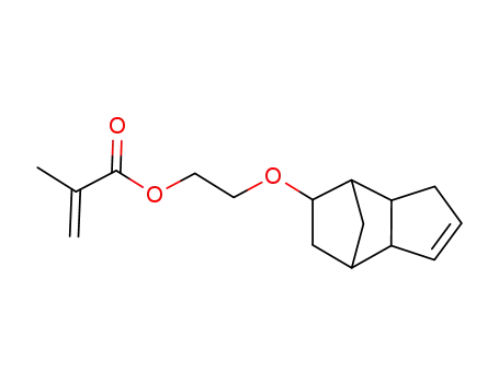Molecular Structure of 66008-64-8 (2-Propenoic acid, 2-methyl-,
2-[(3a,4,5,6,7,7a-hexahydro-4,7-methano-1H-inden-6-yl)oxy]ethyl ester)