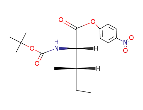 Molecular Structure of 16948-38-2 (BOC-ILE-ONP)