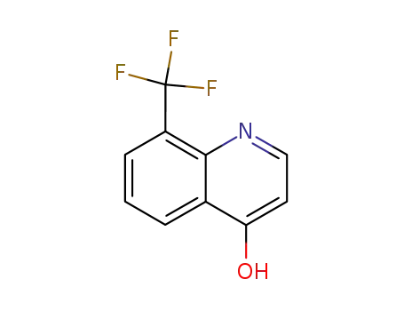 Molecular Structure of 23779-96-6 (8-(TRIFLUOROMETHYL)QUINOLIN-4-OL)