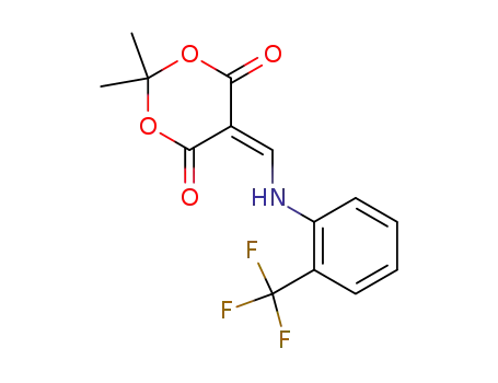 2,2-dimethyl-5-({[2-(trifluoromethyl)phenyl]amino}methylidene)-1,3-dioxane-4,6-dione