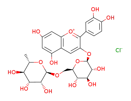 Molecular Structure of 18719-76-1 (Keracyanin chloride)