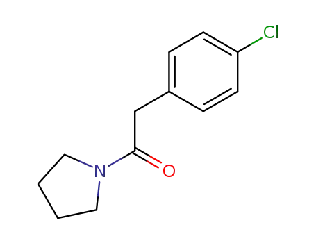 Molecular Structure of 19202-19-8 (2-(4-chlorophenyl)-1-(pyrrolidin-1-yl)-ethanone)