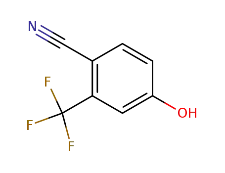 Molecular Structure of 320-42-3 (4-Hydroxy-2-(trifluoromethyl)benzonitrile)