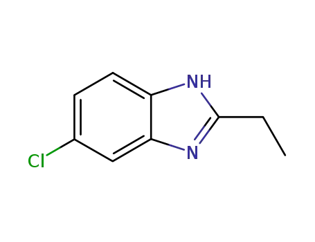 Molecular Structure of 34569-15-8 (1H-Benzimidazole,5-chloro-2-ethyl-(9CI))