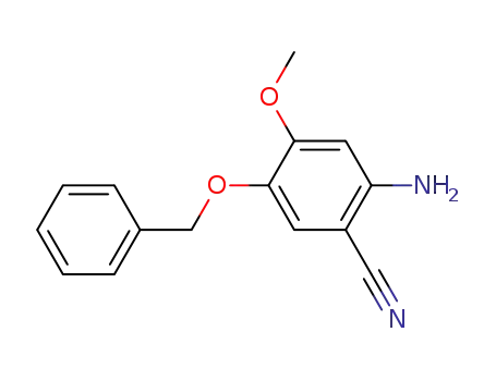 Molecular Structure of 192869-57-1 (2-Amino-5-(benzyloxy)-4-methoxybenzonitrile)