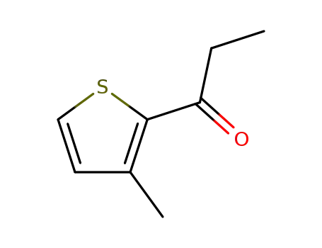 Molecular Structure of 59303-03-6 (3-Methyl-2-propionylthiophene)