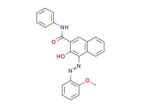 2-Naphthalenecarboxamide,3-hydroxy-4-[2-(2-methoxyphenyl)diazenyl]-N-phenyl-