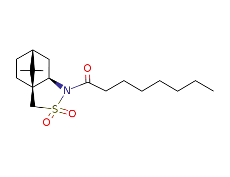 Molecular Structure of 141341-55-1 (N-octanoyl-(1S)-(-)-10,2-camphorsultam)