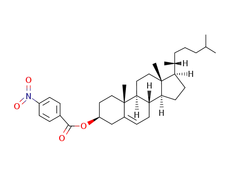 Molecular Structure of 23838-12-2 (Cholesteryl 4-nitrobenzoate)