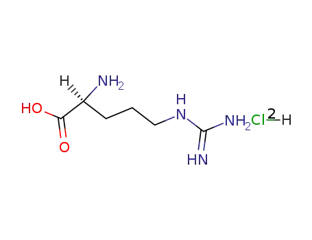 Molecular Structure of 15595-35-4 (L-Arginine hydrochloride)