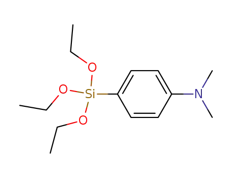 Molecular Structure of 18418-79-6 (N,N-dimethyl-4-(triethoxysilyl)aniline)