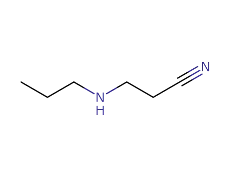 Molecular Structure of 7249-87-8 (3-(PROPYLAMINO)PROPIONITRILE)