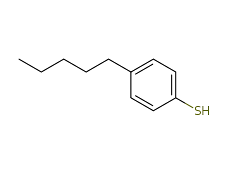 Molecular Structure of 4527-46-2 (Benzenethiol, 4-pentyl-)